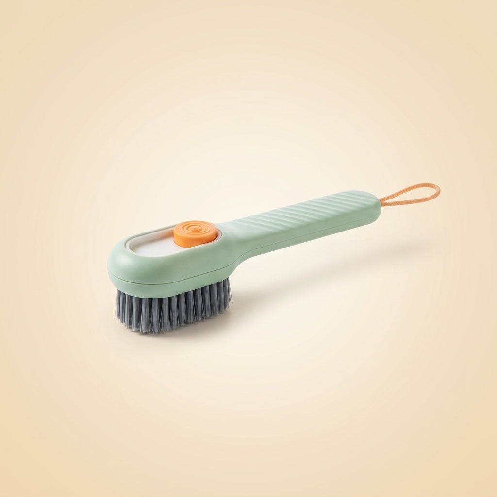 Cepillo de limpieza para zapatillas con dispensador