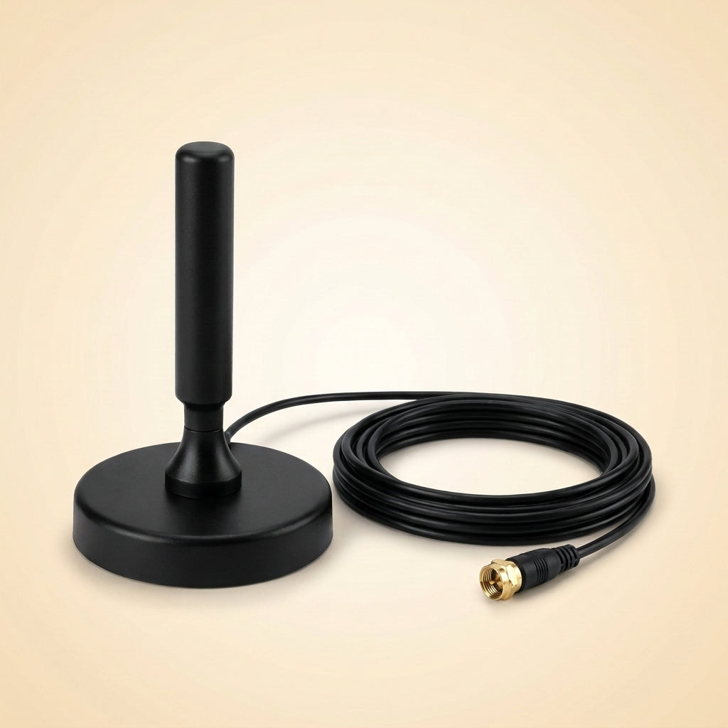 Antena de TV digital con base magnética y cable de 5 m