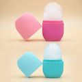 Molde de hielo facial Iceglow rosa y turquesa