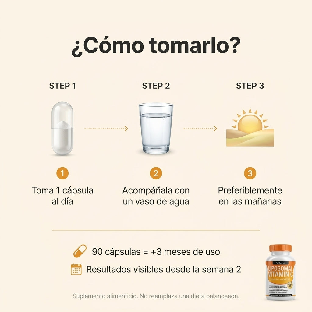 Frasco de Vitamina C liposomal Toplux