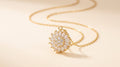 Collar girasol con cristales