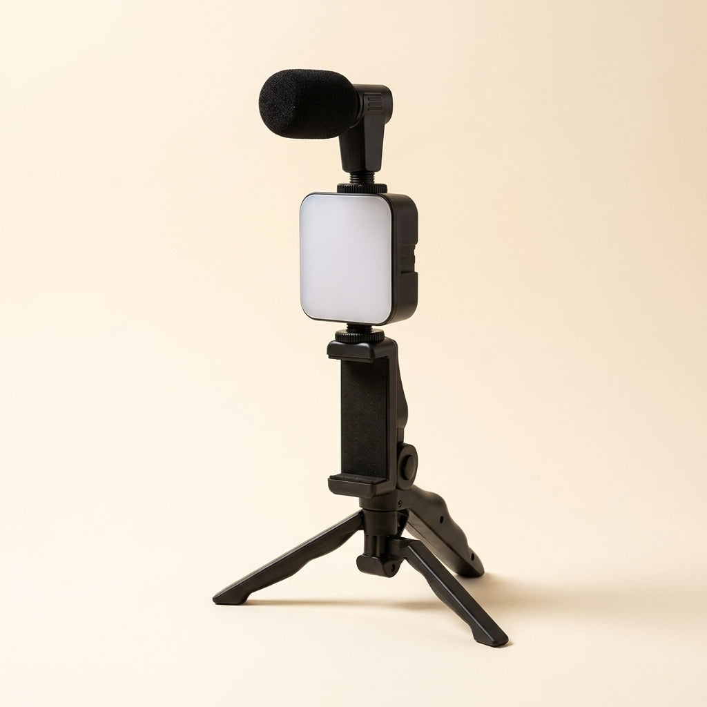 Kit de grabación de video con trípode