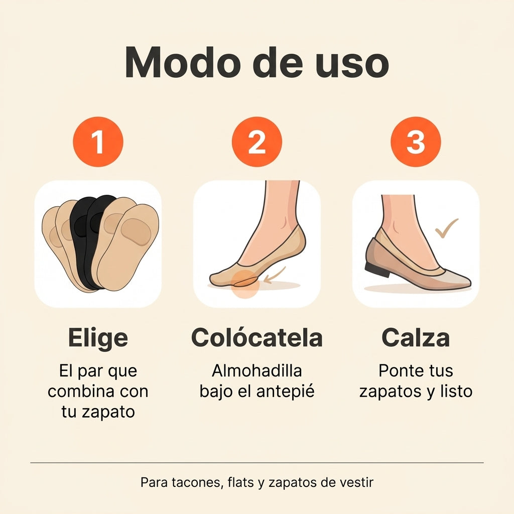 Modo de uso de las medias acolchadas