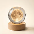 Lámpara luna 3D de cristal