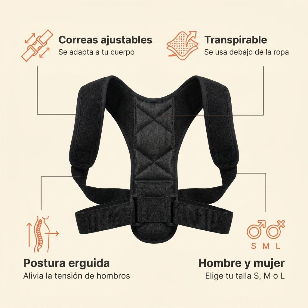 Beneficios del corrector de postura